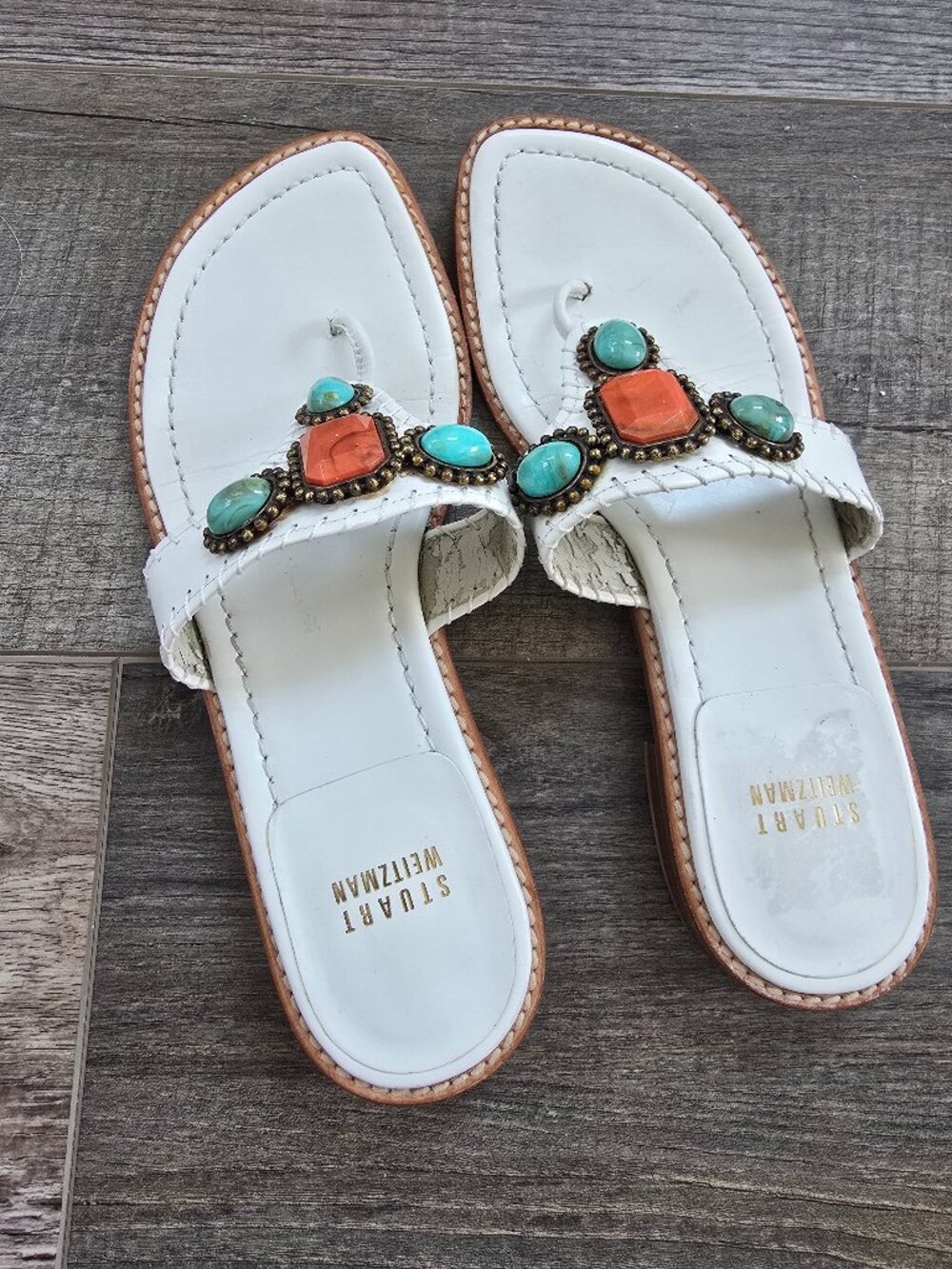 Stewart Weitzman Sandals Southwestern Size 6.5